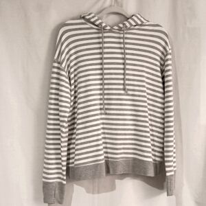 Cris Cross Open Back Performance Stripped Hoodie by Vimmia